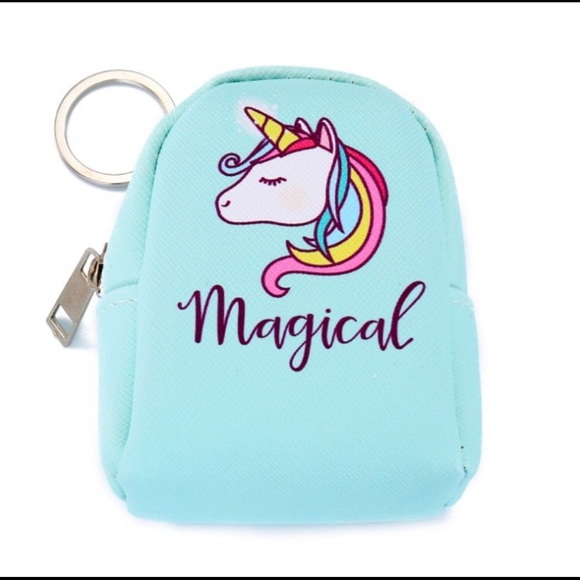 Accessories - Blue Unicorn 🦄 Keychain pouch